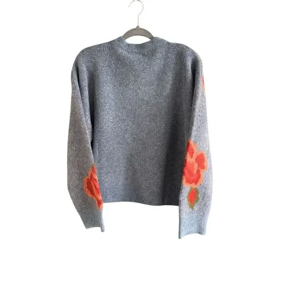 Natural Life Womens Blue Rosie Jacquard Wool Blend Pullover Sweater Size Large - Picture 8 of 9